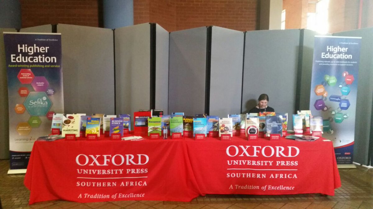 OxfordSAHE's tweet photo. Business and Management lecturers, visit us at the Oxford table at the SAIMS conference at UP today! #SAIMS2016 https://t.co/0MqVcscKqQ