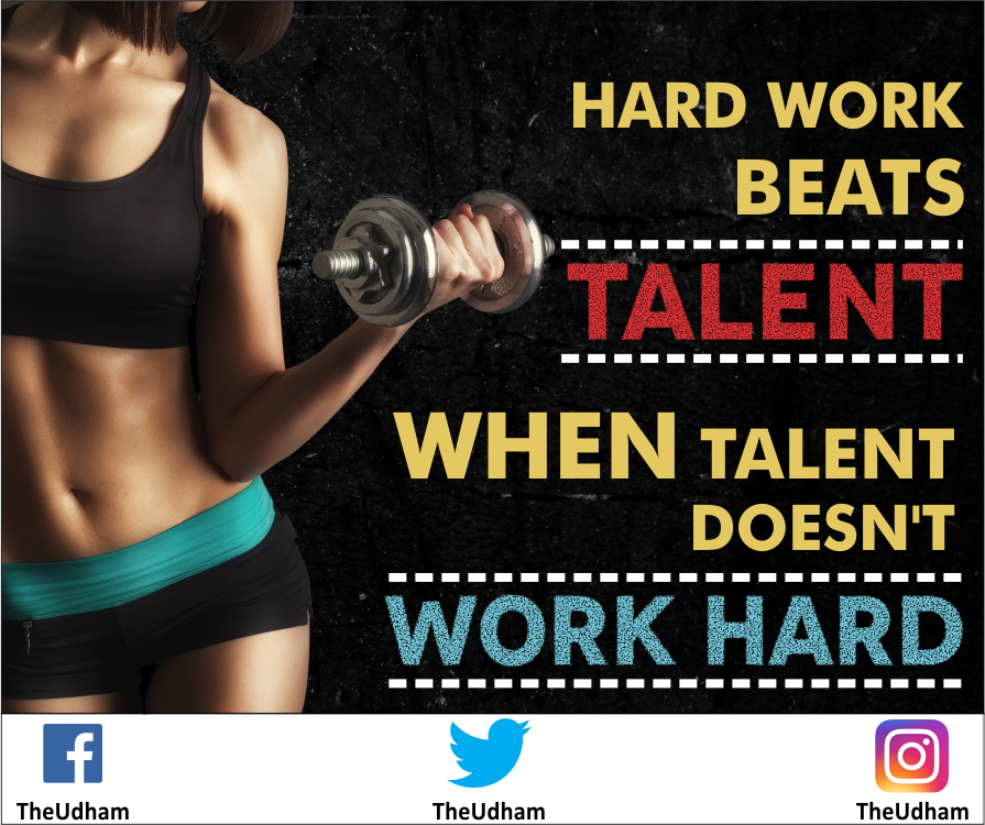 theudham's tweet photo. Hard #work beats talent, when #talent doesn't work hard.@GoldsGym @GoldsGymIndia #TheUdham #Fitness #Motivation #GYM https://t.co/v6VH5UlSGa