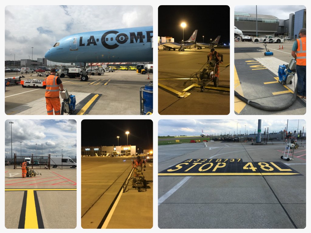 Info_Landmark's tweet photo. Take a look at our recently completed project at Luton Airport which involved removal and re-instating of markings: https://t.co/NB09Ub5Uwt