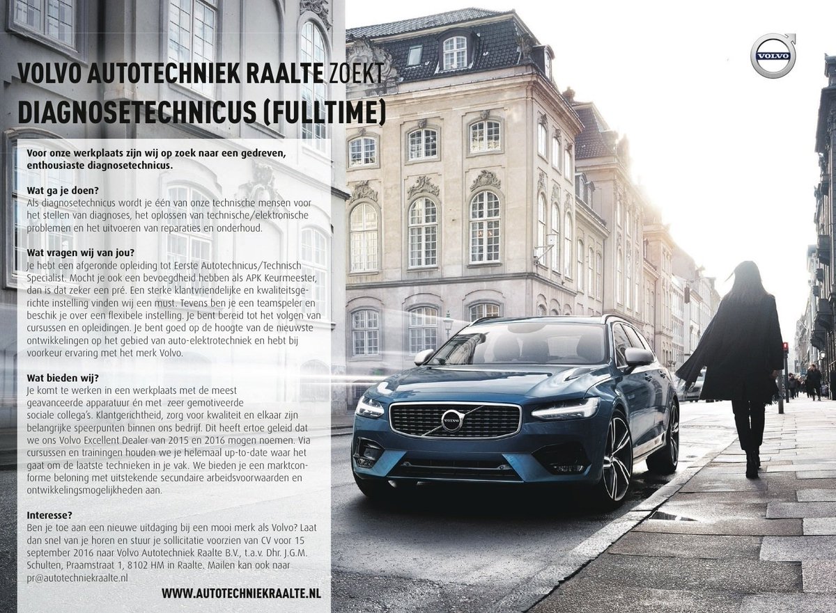 #vacature #Volvo #opzoeknaarjou Ben jij onze nieuwe collega?