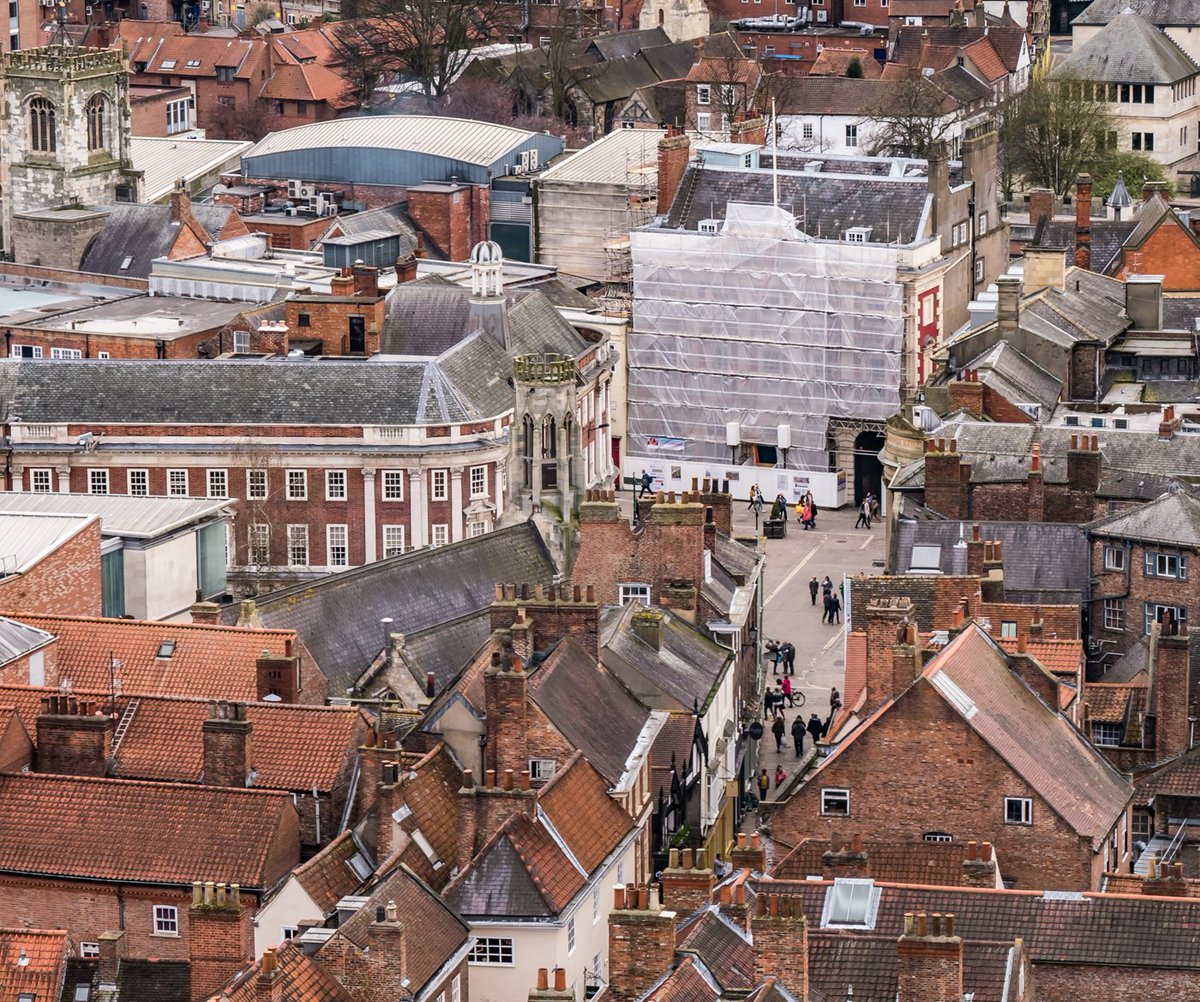 Check out this great pic of @MansionHoYork taken from <a href="/York_Minster/">York Minster</a> by York Camera Club member, Rebecca Johnson
