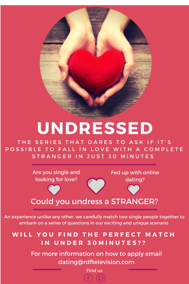 SINGLE PEOPLE! Only 2 days left to apply for our fantastic new TV dating show! Apply #ThisMorning #LastChance
