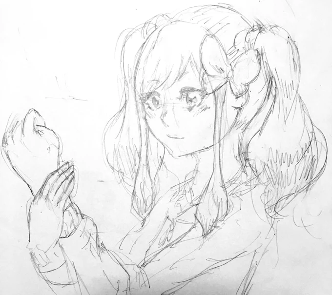 映画見てゆめロラが捗りそうなので落書いて練習中。 