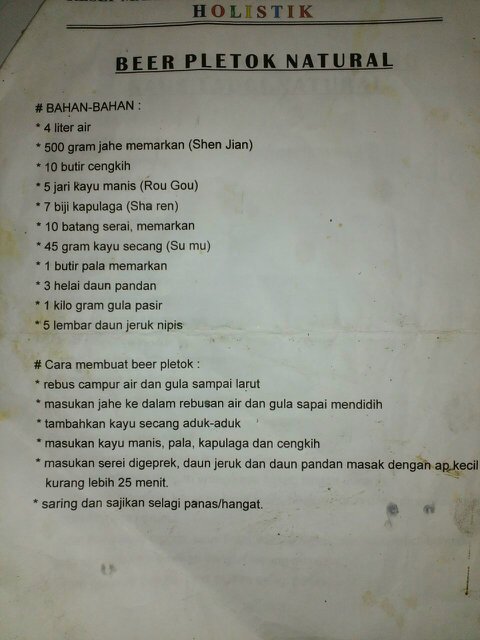 Cara buat Beer Pletok yang alami, menyehatkan dan banyak manfaatnya