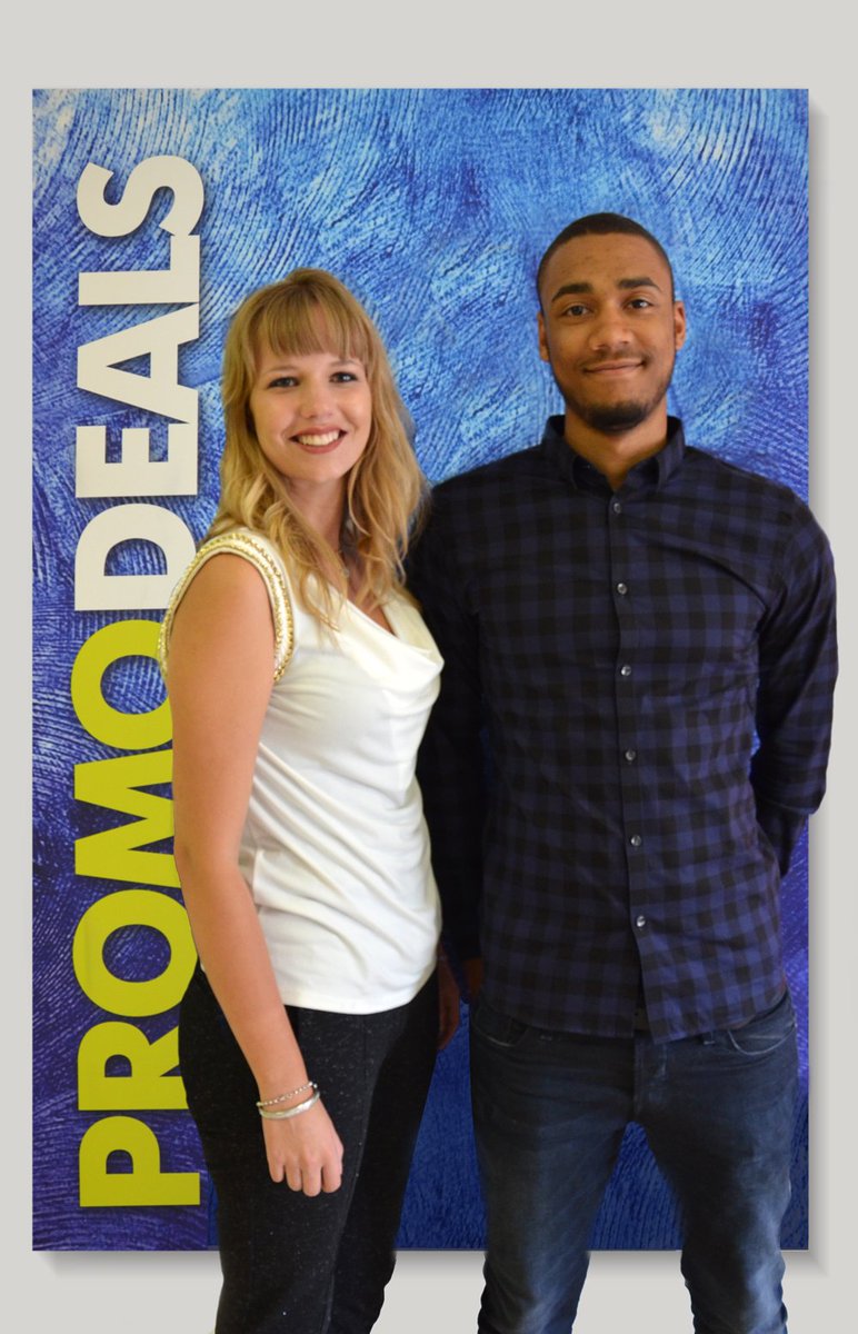 PromodealsBV's tweet image. Met het einde van de #zomer in zicht start voor Elsemieke en Roger vandaag de stageperiode bij #Promodeals. Succes!