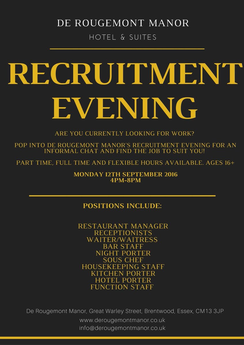 Come visit our Recruitment Evening!