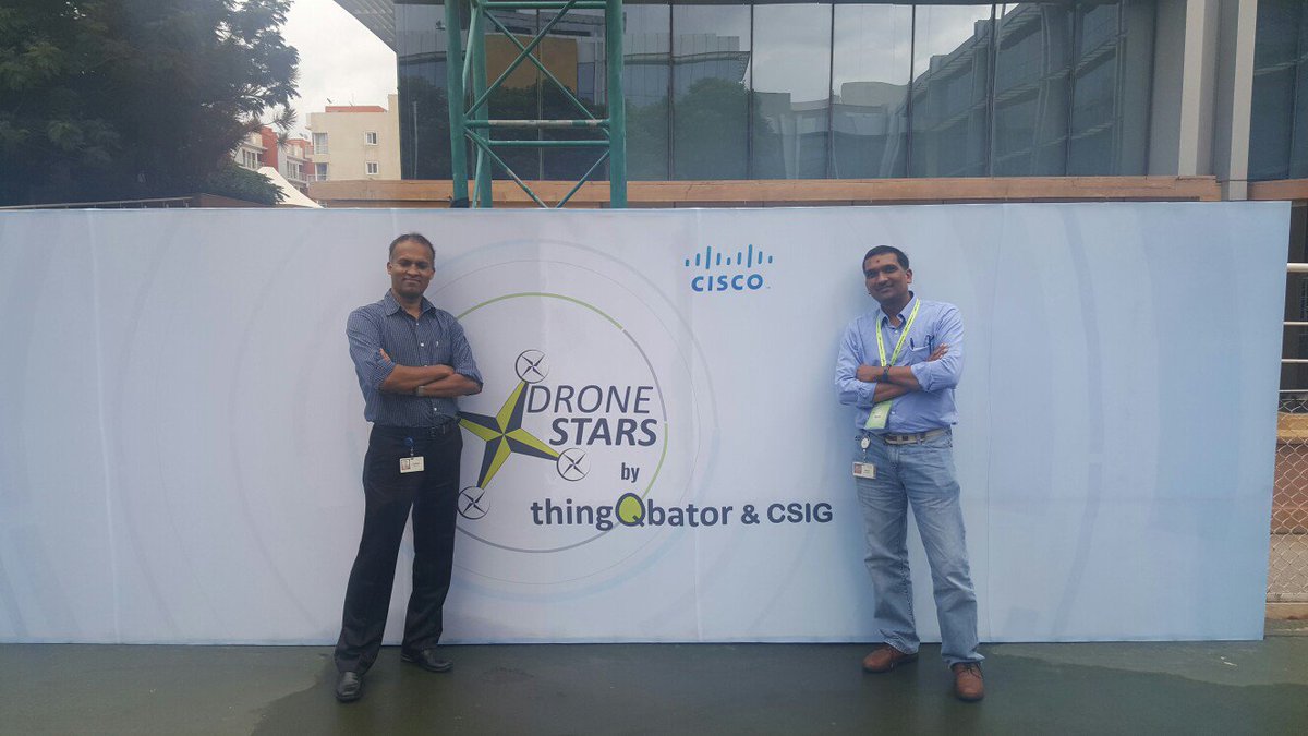 nethi's tweet photo. With  @birengandhi  and nico at @cisco_in bangalore Drone Stars event.  Had lots of fun with Drones. https://t.co/OnNEHDTCo8