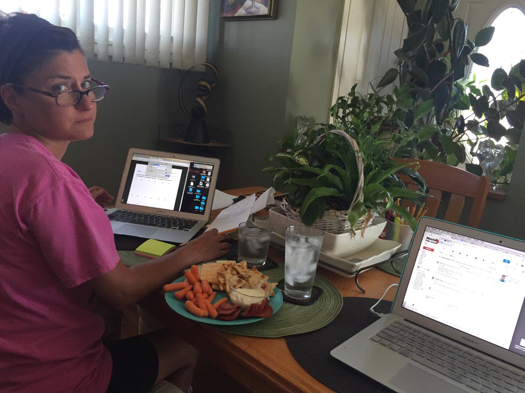 MsHillMMS's tweet image. It's Labor Day and Mrs. Yerse and I are celebrating by lesson planning and snacking! #OnceACard