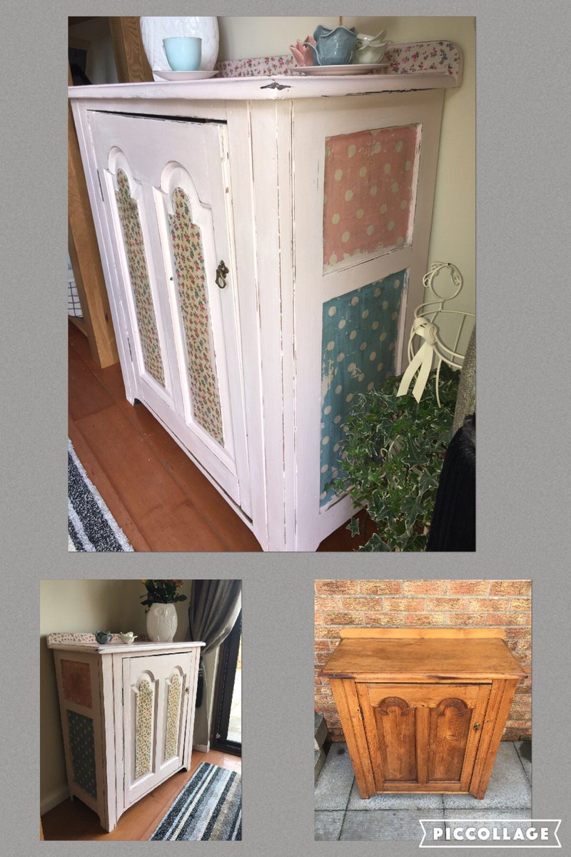 I absolutely loved upcycling this old TV unit/cabinet. Isn't it so pretty. #cathkidston #vintage #upcycle  ... £90