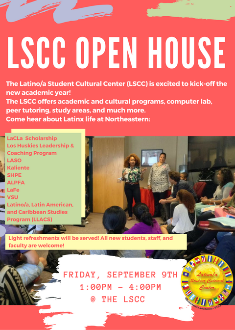 NULSCC's tweet photo. Come by the #nuLSCC Open House this Friday, 9/9 anytime btw 1-4pm to meet #LosHuskies! #NU https://t.co/V3WAL5t0ee https://t.co/OwLPfZ9ylw