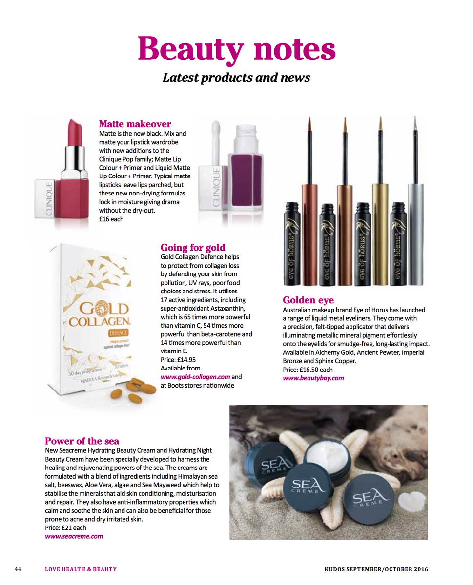 AmazingPRltd's tweet photo. Check out @KudosKent #BeautyNotes for the latest beauty bits, including our beloved @eyeofhorus_mu Metal Liners! https://t.co/QbI3aHVDgE