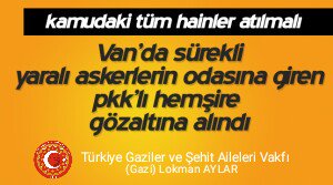 GazilerVakfi's tweet photo. Çok Sayıda Hafif Yaralı Askerimiz-Polisimiz Pkk'lı Sağlıkçılar Yüzünden Şehit Oldu.!
" PkklıSağlıkçıları İhraçEdin " https://t.co/vU0W0f9g5T