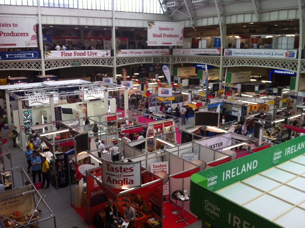 cathrynbasden's tweet photo. Tasting lots of yummy things @Speciality_Food Love my job! #specialityfood  #food https://t.co/iSV1Lv3ZkN