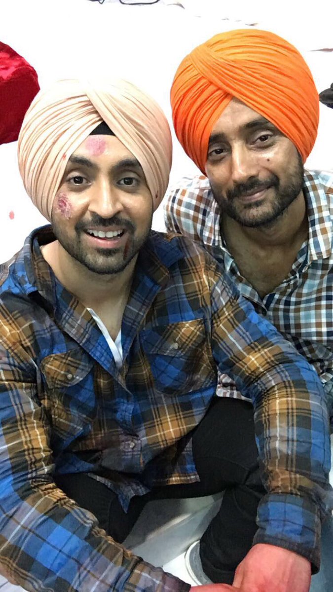 DILJIT DOSANJH on Twitter: &quot;With My Big Brother @SinghAnurag79 Bhaji  #SuperSingh 😎🤘… &quot;