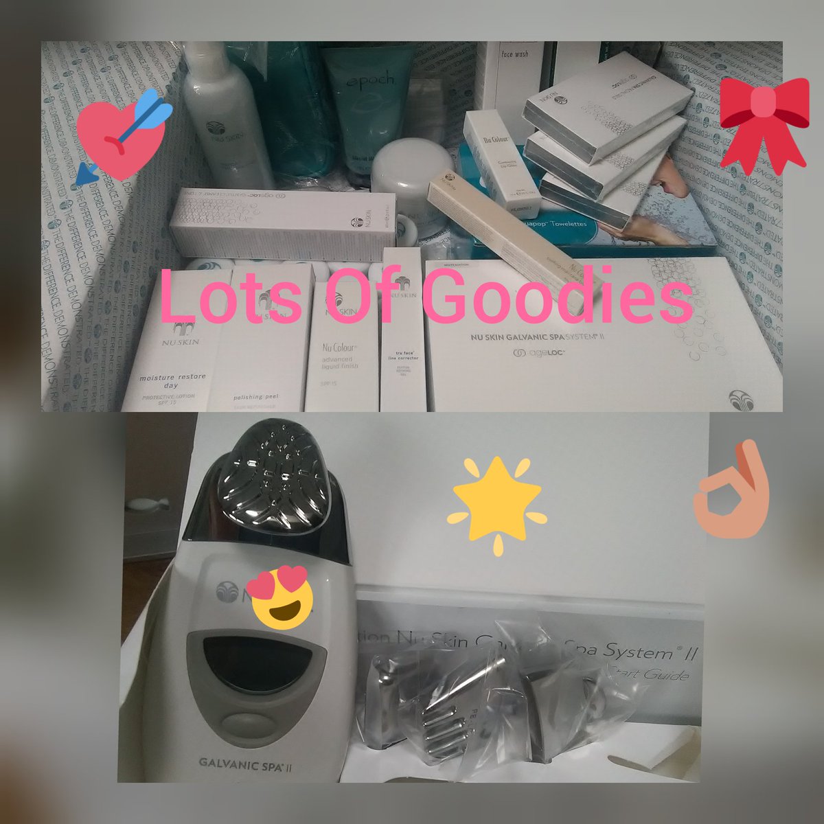 Love delivery days its like Christmas 🎅#galvanicspa #nomorewrinkles #ageloc #pampernight