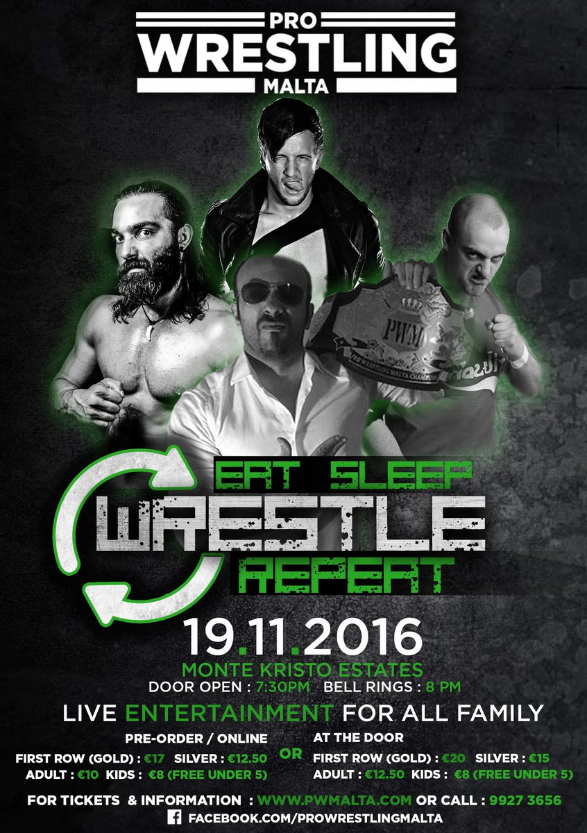 Pro Wrestling Malta (@pwmalta) on Twitter photo <a href="/PWMalta/">Pro Wrestling Malta</a> returns on 19/11 at #montekristo . Go to pwmalta.com to book your tkts.more names to announce! <a href="/PWMalta/">Pro Wrestling Malta</a> returns on 19/11 at #montekristo . Go to pwmalta.com to book your tkts.more names to announce!