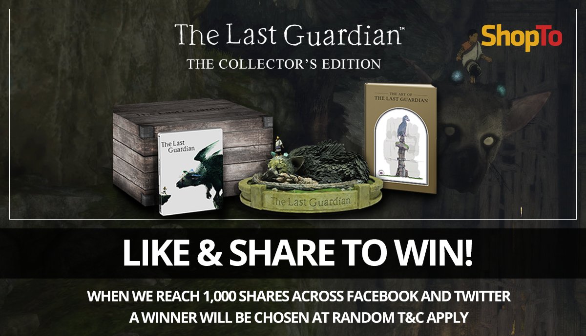 shoptonet's tweet image. #RETWEET to #WIN a copy of this bit.ly/ShopToLG #TheLastGuardian #CollectorsEdition #Giveaway