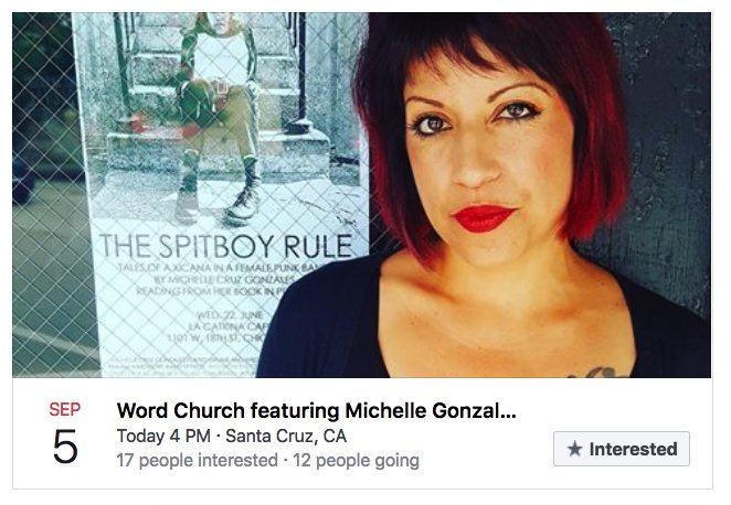 PMPressOrg's tweet photo. #SpitboyRule w/ Michelle Cruz Gonzales in #SantaCruz CA tonight! https://t.co/vUFrTtyWgo // https://t.co/vKXCRIifyk https://t.co/BMb5Q5w7pz