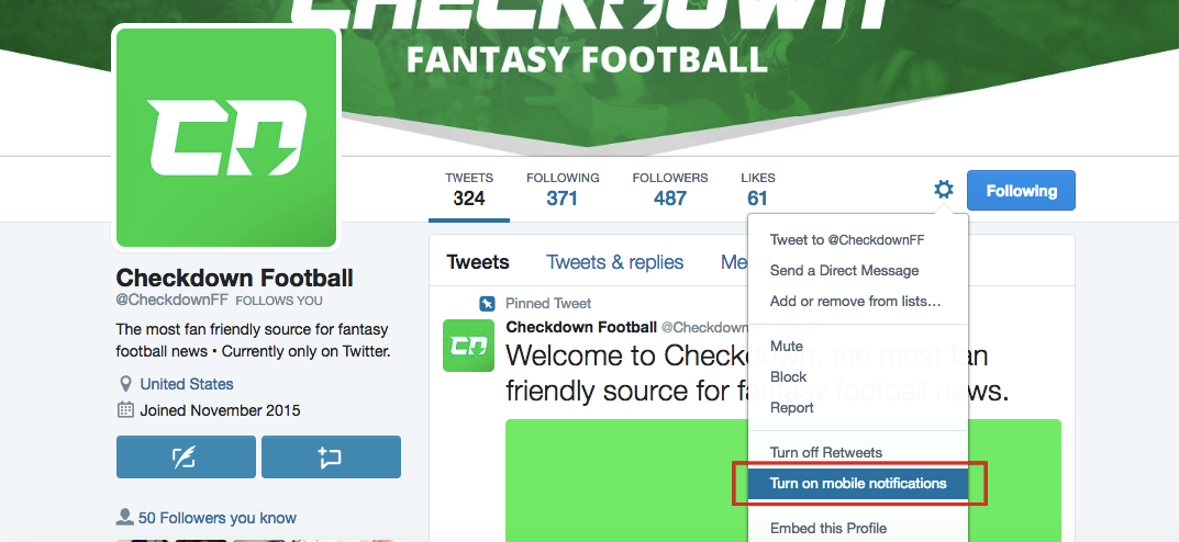 CheckdownPod's tweet image. Football starts Thursday! Stay on top of all things fantasy and turn on mobile notifications to never miss a tweet!