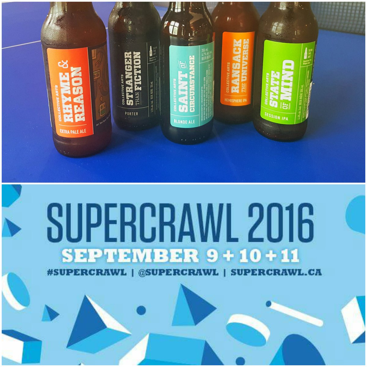 ServePingPong's tweet image. It's our first @supercrawl and we're ready to throw down 👊 $5 bottles + $6 pints @CollectiveBrew all wknd #HamOnt
