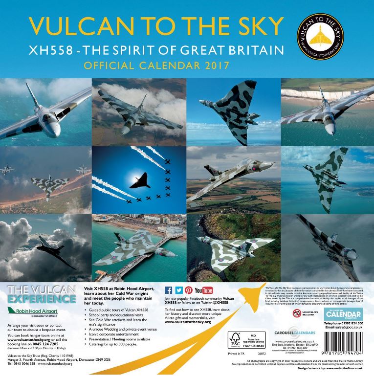 vulcantothesky's tweet photo. Have you ordered a Vulcan XH558 calendar for 2017 yet? Stunning images for your wall: https://t.co/AWxrfXLhis https://t.co/GKfTMd78rM