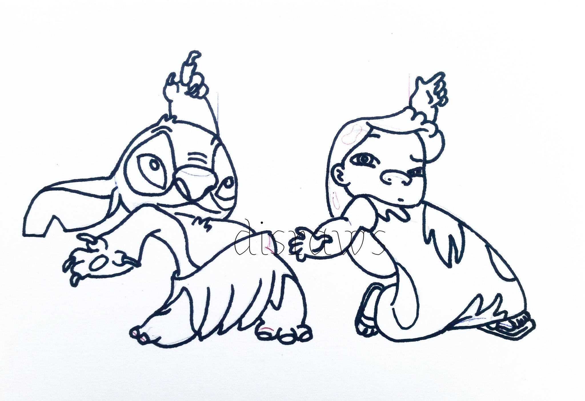 Elvis Stitch Coloring Pages