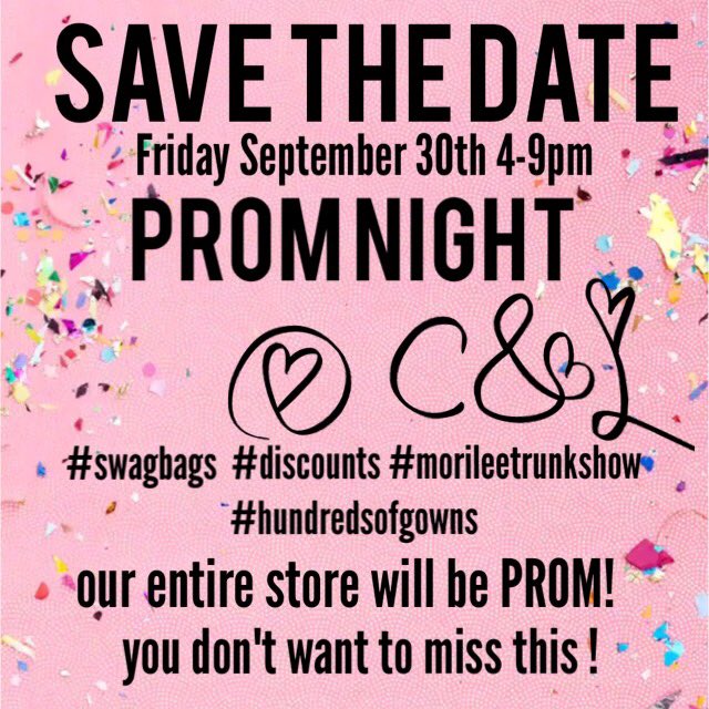 Prom night <a href="/Champagne_Lace/">champagne&lace</a> RSVP details coming soon ! #youdontwanttomissthis #prom2017 💋🎓👗👗💗