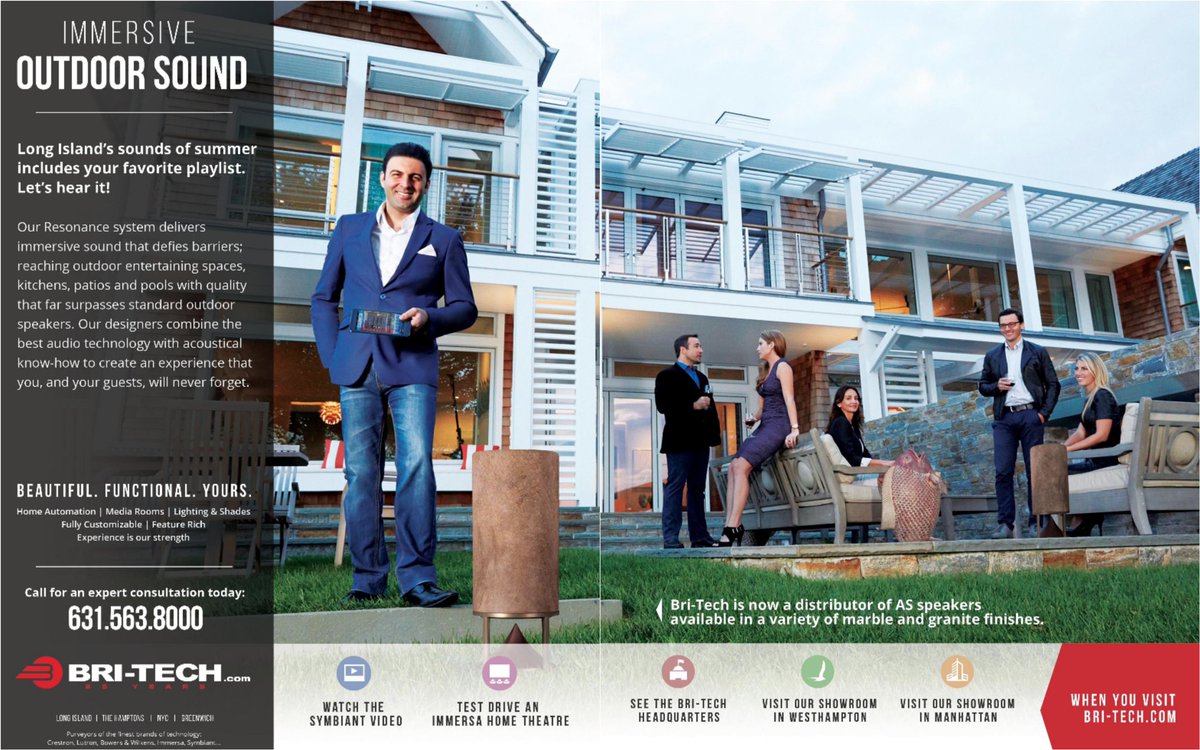 DavidSerero's tweet photo. #advertising for the great #company #britech best home technology in #longislandpulse #magazine #davidserero https://t.co/rfdlciFWQS