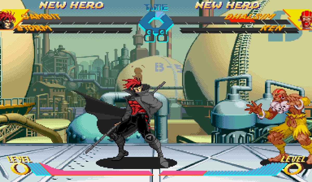 CPS2Evolved's tweet image. The X-Men characters are done. You can also catch a glimpse of the partially re-colored interface! #xmen #xvsf