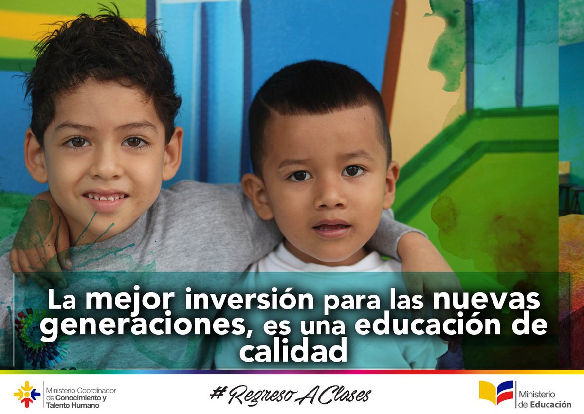 Educacion_Ec's tweet image. &quot;Estas 2 UEM hace visible la revolución educativa que vive el país en la década ganada&quot;@MashiRafael #RegresoAClases