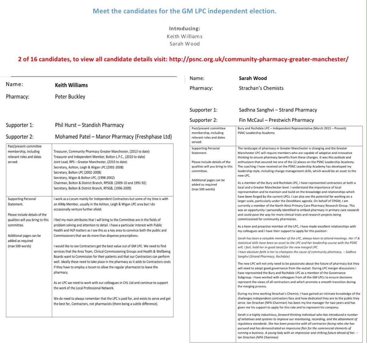 ManchesterLPC's tweet image. Reminder of your GMLPC candidates. 9 days to vote. eepurl.com/cdDCFL