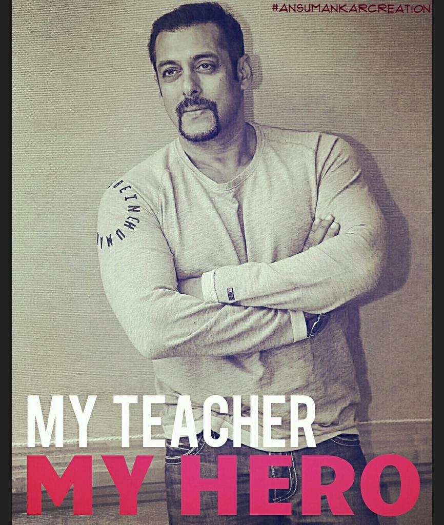 beingansumankar's tweet photo. #TeachersDay .My #Idol , My #Teacher , My #Guru
The 1 n only @BeingSalmanKhan
#AnsumanKarCreation #AKCreation https://t.co/hAWXfSXUnX