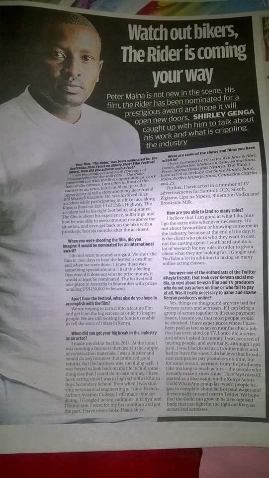 dir_Actor's tweet image. S/o @Dadyjay I see you!  #GetSomeMoney &amp;amp; #payArtistsKE