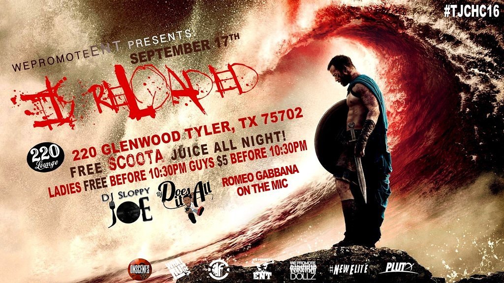 WepromoteDollz's tweet photo. Make sure ya'll come out to #ItsReloaded #TJCHC16 Sept 17th!!! #PjcVsEverybody https://t.co/aDjhcRYvUD