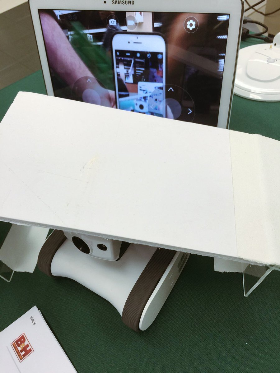 BHSuperStore's tweet photo. Currently Riding Around the #BHSuperstore: The @ipatrol_net Riley Smart Home Robot https://t.co/d2R0aleZDc