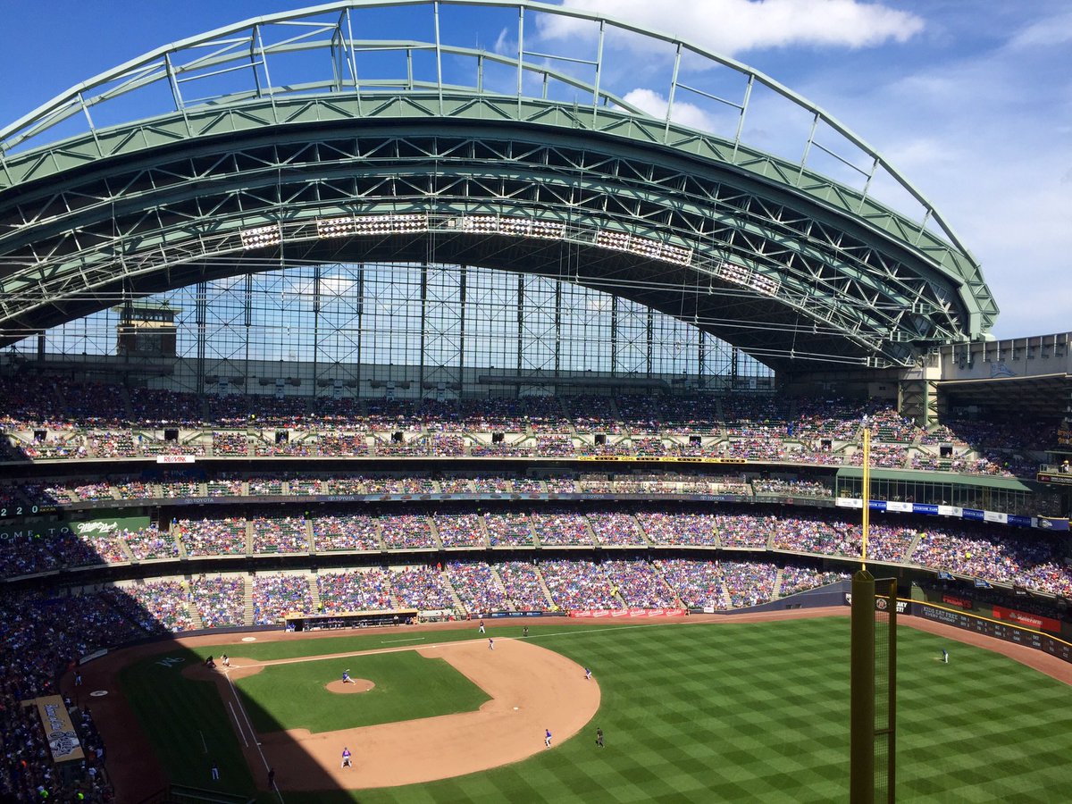 jennifersloanjs's tweet photo. Great day with my son at Miller Park watching the @Cubs get a W. #willtravelforbaseball #LetsGo https://t.co/wiSQkKGKzN
