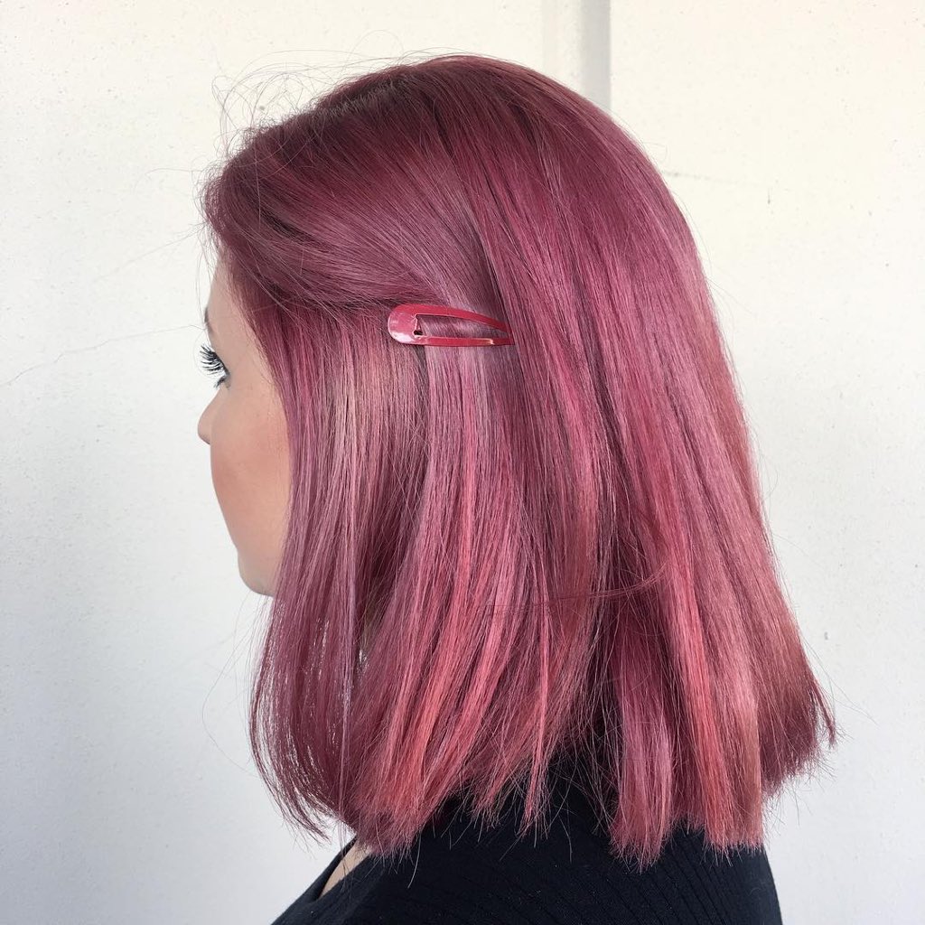 Wella Usa Dusty Rose By Haircraftbysteph Made With Instamatic In Pink Dream Pre Lightened With Wella Blonder