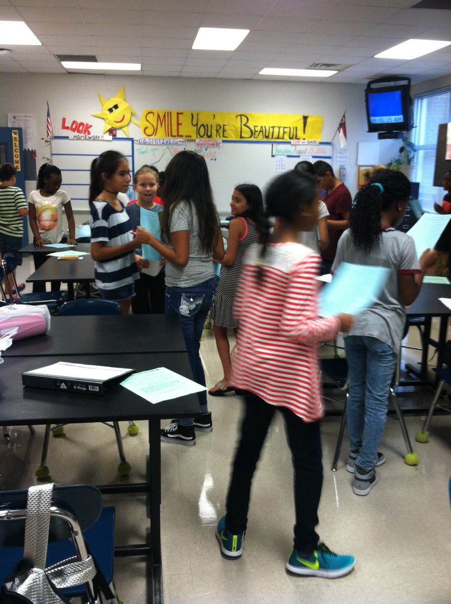 MsBellwork's tweet photo. "Camp Creek, 2016"-- 1st Week, Grade 6-- In SCIENCE class we...
introduced ourselves! @reedycreekms https://t.co/dLeMDddEhu