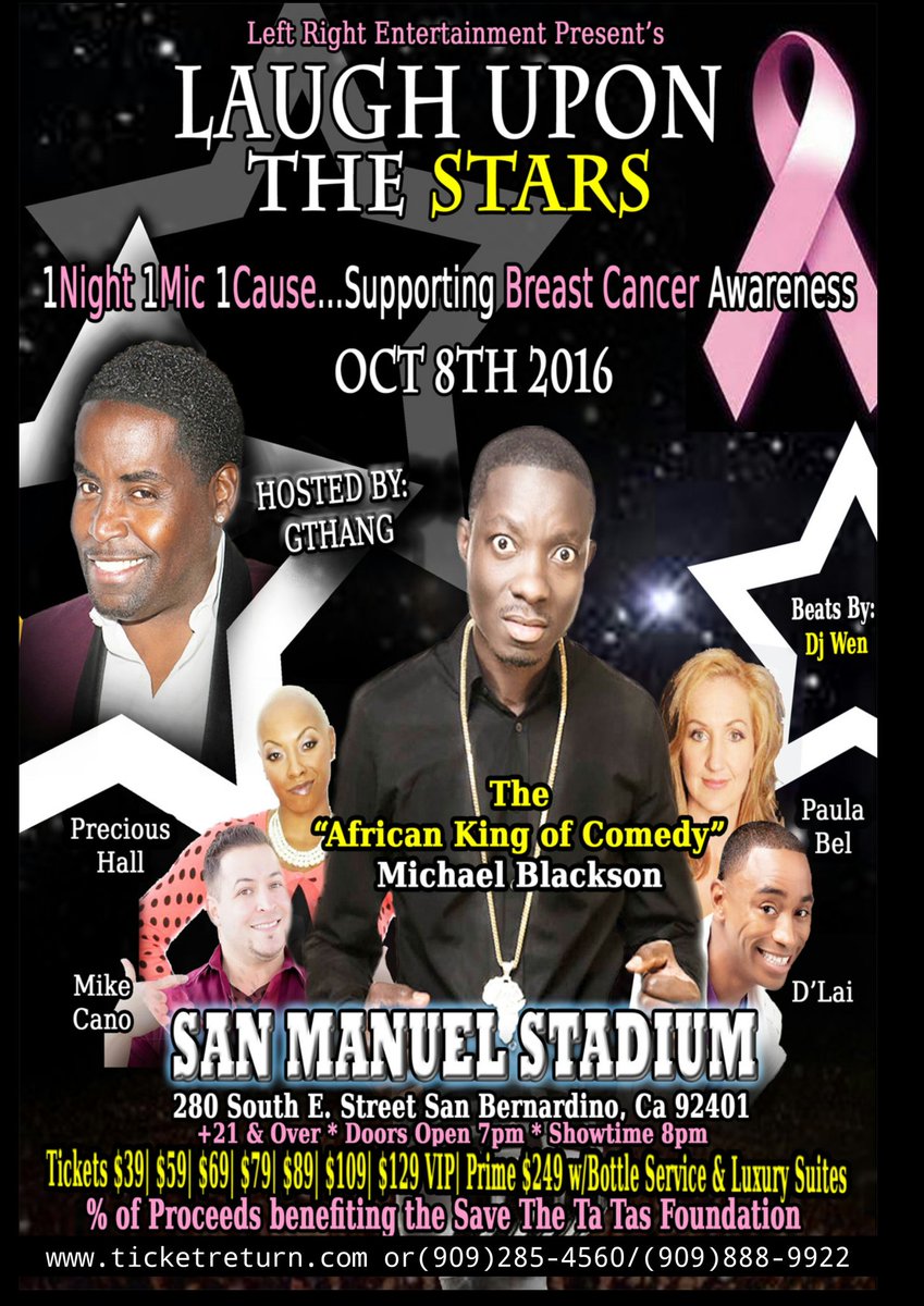 LeftRight4U's tweet photo. Inland Empire Ya'll Got Next...Oct 8th
Michael Blackson &amp; Friends 
https://t.co/FtUjQuXc46 or  (909)285-4560 https://t.co/v9flTLO4E1