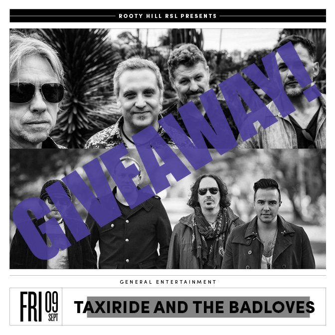 #Taxiride fan? 
Head over to our FB page for your chance to win a double pass to their gig this Friday!