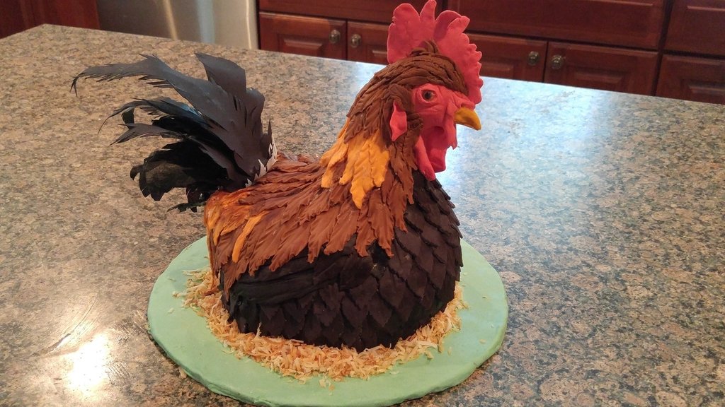 foodfrique's tweet photo. Life-Like Rooster Cake I Made!!
#cake #roostercake #foodfrique https://t.co/7O2XsSC3mT