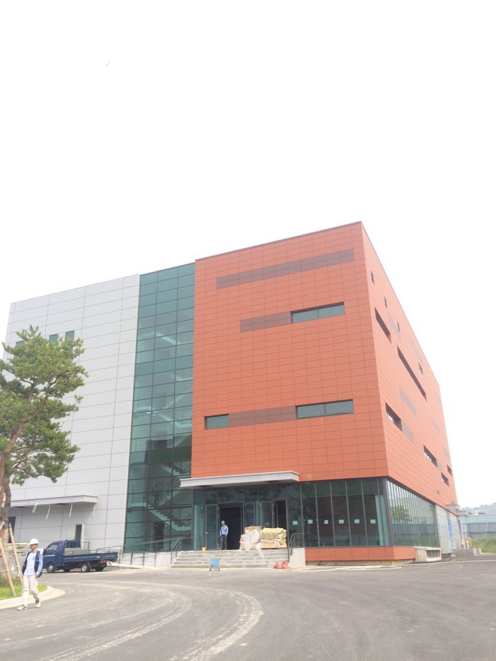 Daewoong project in KOREA, terracotta panel ,thickness 20mm , size 500*1200mm