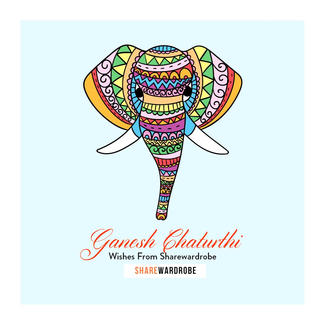 ShareWardrobe's tweet photo. May the Lord Ganesha remove all obstacles from your life! Stay blessed. #GaneshChaturthi #Ganesha #GaneshaFestival https://t.co/nDHeoZMkQb