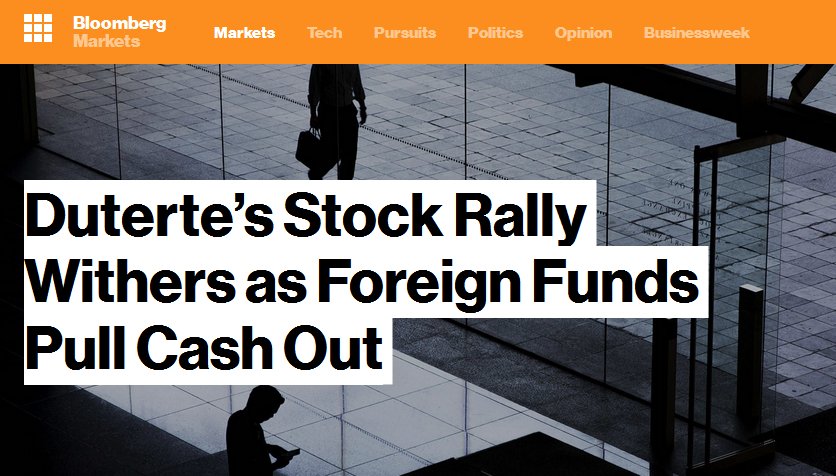 MiniPhils's tweet photo. Foreign funds pull cash out because of Duterte ~ Begging for funds soon? #PoorPhilippines https://t.co/qX9g3Evikl https://t.co/pjhkqGU3Az
