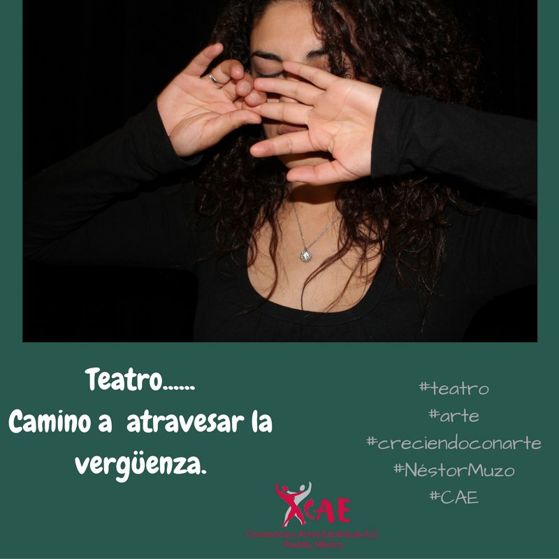 caepuebla's tweet photo. El teatro nos permite atravesar la dificultad por medio de la ficción!
¡#CAMINA! 
#Teatro #NéstorMuzo #CAE #Arte https://t.co/RtIbpA0KwT