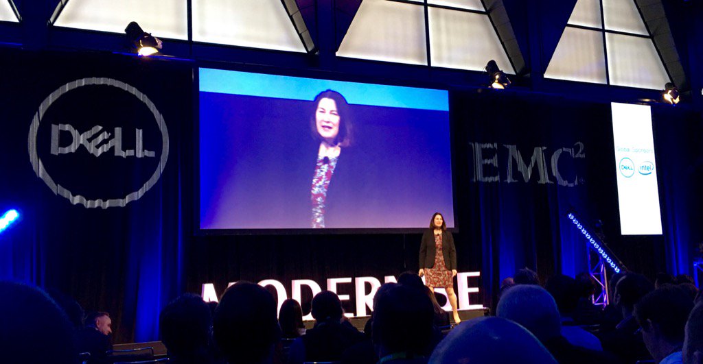 "#Dell stand for solutions that make vision possible" - Angela Fox, Managing director Dell ANZ #EMCForum