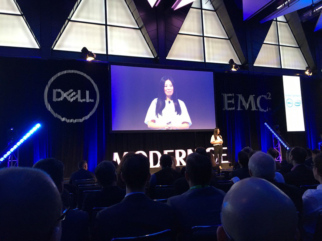 "We aim to use #digitaltechnology to unleash the power of the brain" Tan Le, CEO &amp; Founder of #emotiv #EMCForum