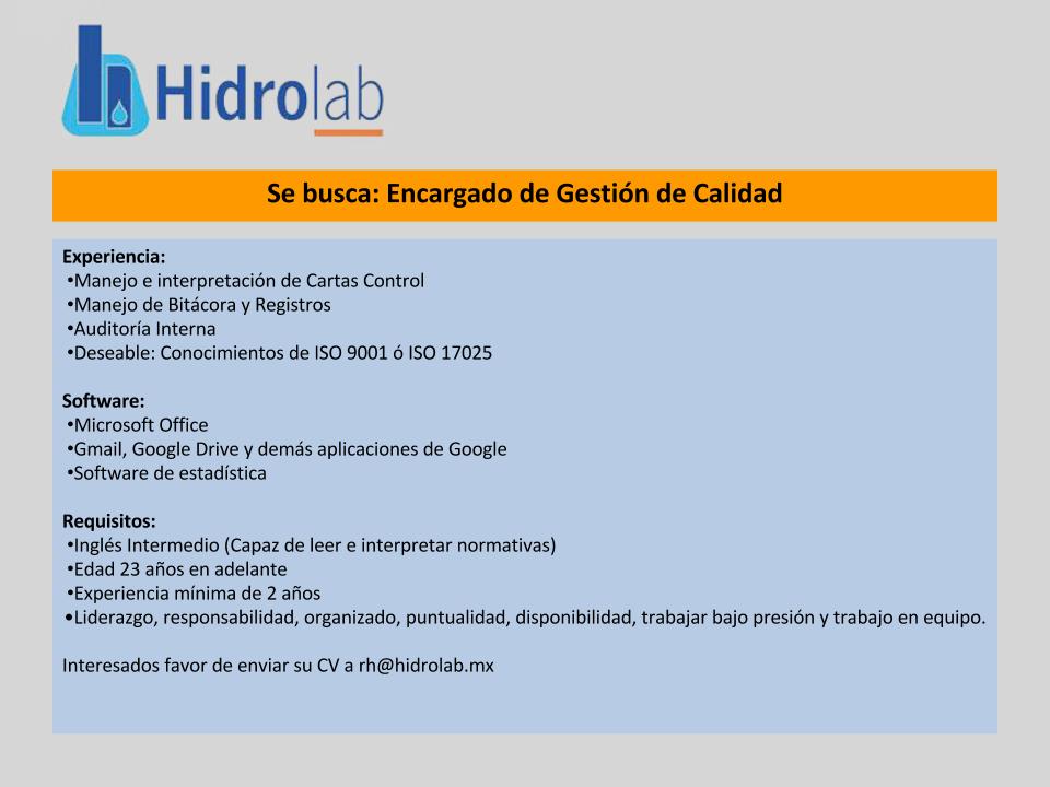 mikol92's tweet photo. Por expansión, en #Hidrolab buscamos a vendedores, técnicos físico-químicos y encargados de calidad. #Apodaca #mty https://t.co/i0PndkcFbZ