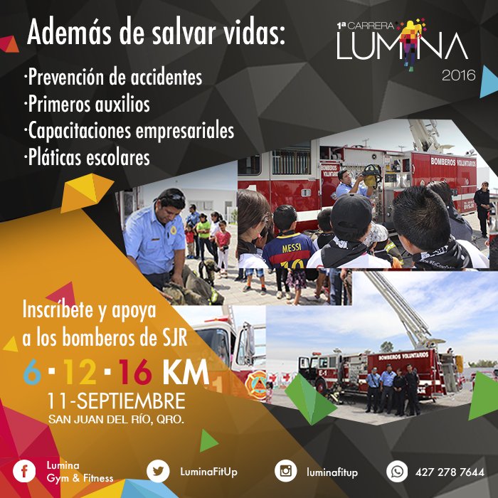 LuminaFitUp's tweet photo. Ser #bombero es tener vocación por enseñar y crear una cultura de prevención. Conoce lo que hacen @BomberosSJR #Qro https://t.co/McYm2cmldn