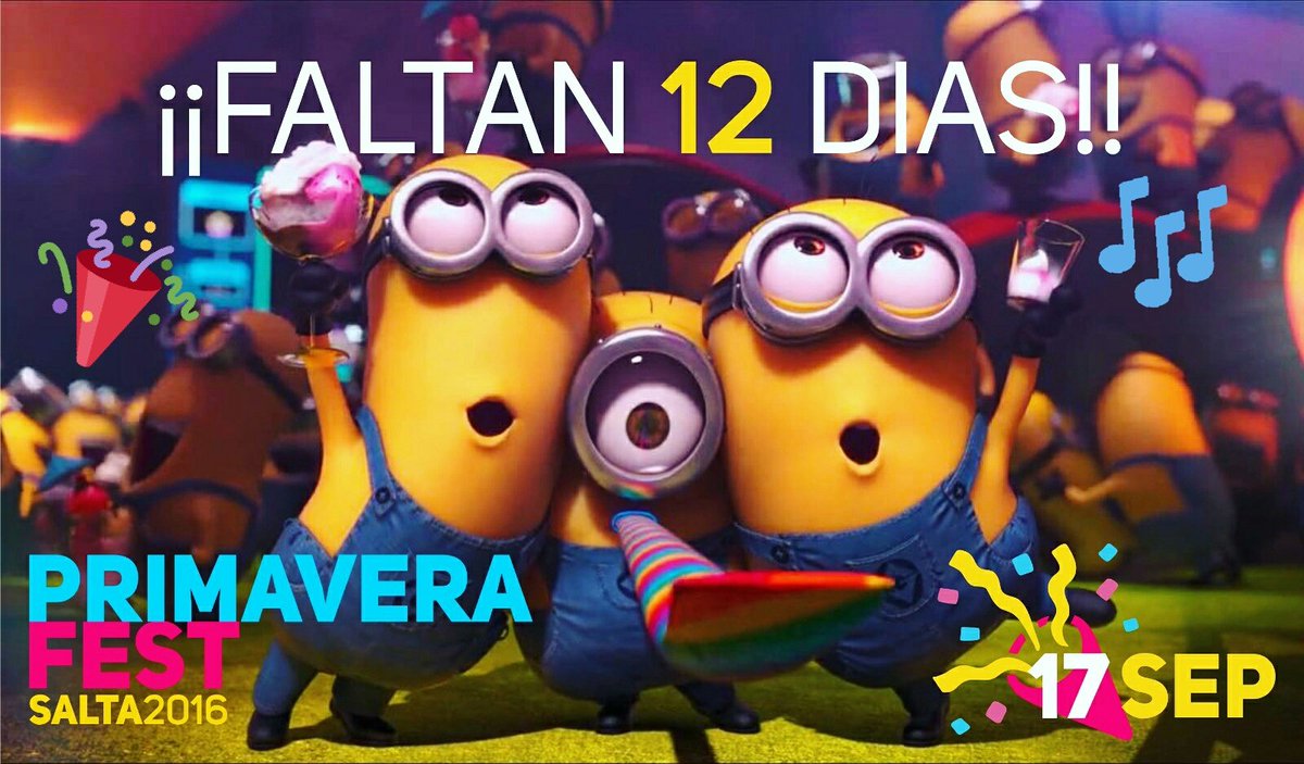 Tendiendo_Redes's tweet photo. No falta nada! Solo 12 días!!!! #PrimaveraFest #Salta2016 🎉😄🎶🎪 https://t.co/POClOtEIDt